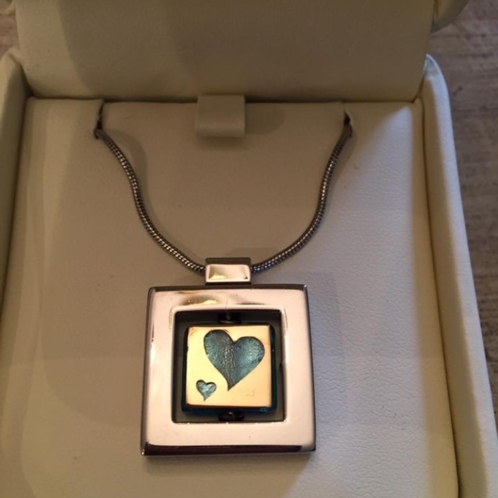 Murano Glass and Sterling Silver Necklace